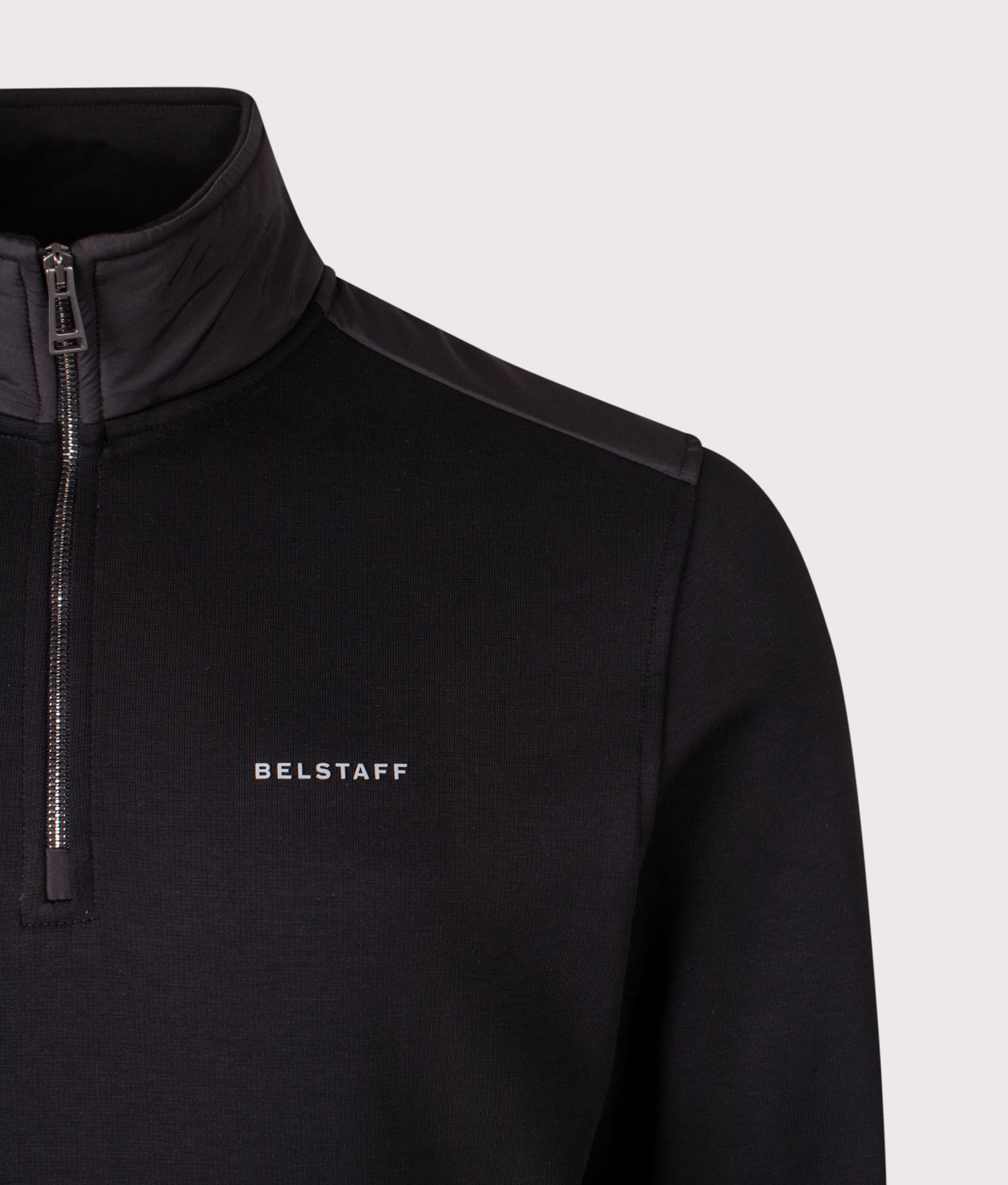 Alloy Quarter Zip Sweatshirt. Shot by EQVVS. Detail shot.