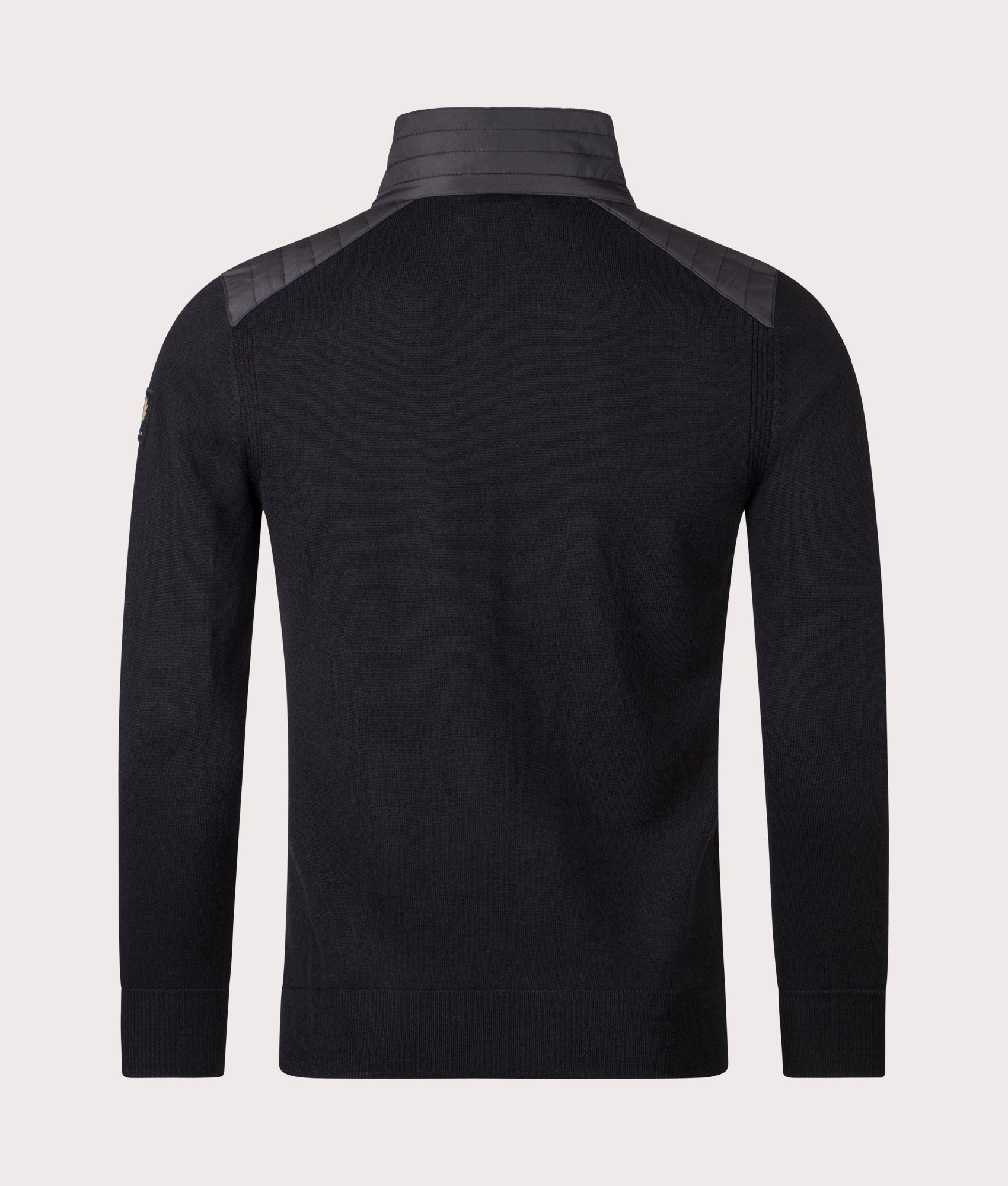 Kilmington Quarter Zip Jumper in Black.  | Bestaff | Shot at EQVVS | Back shot 