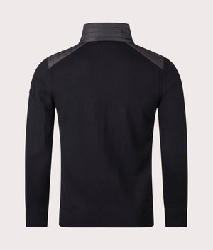 Kilmington Quarter Zip Jumper in Black.  | Bestaff | Shot at EQVVS | Back shot 
