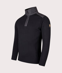 Kilmington Quarter Zip Jumper: Black 