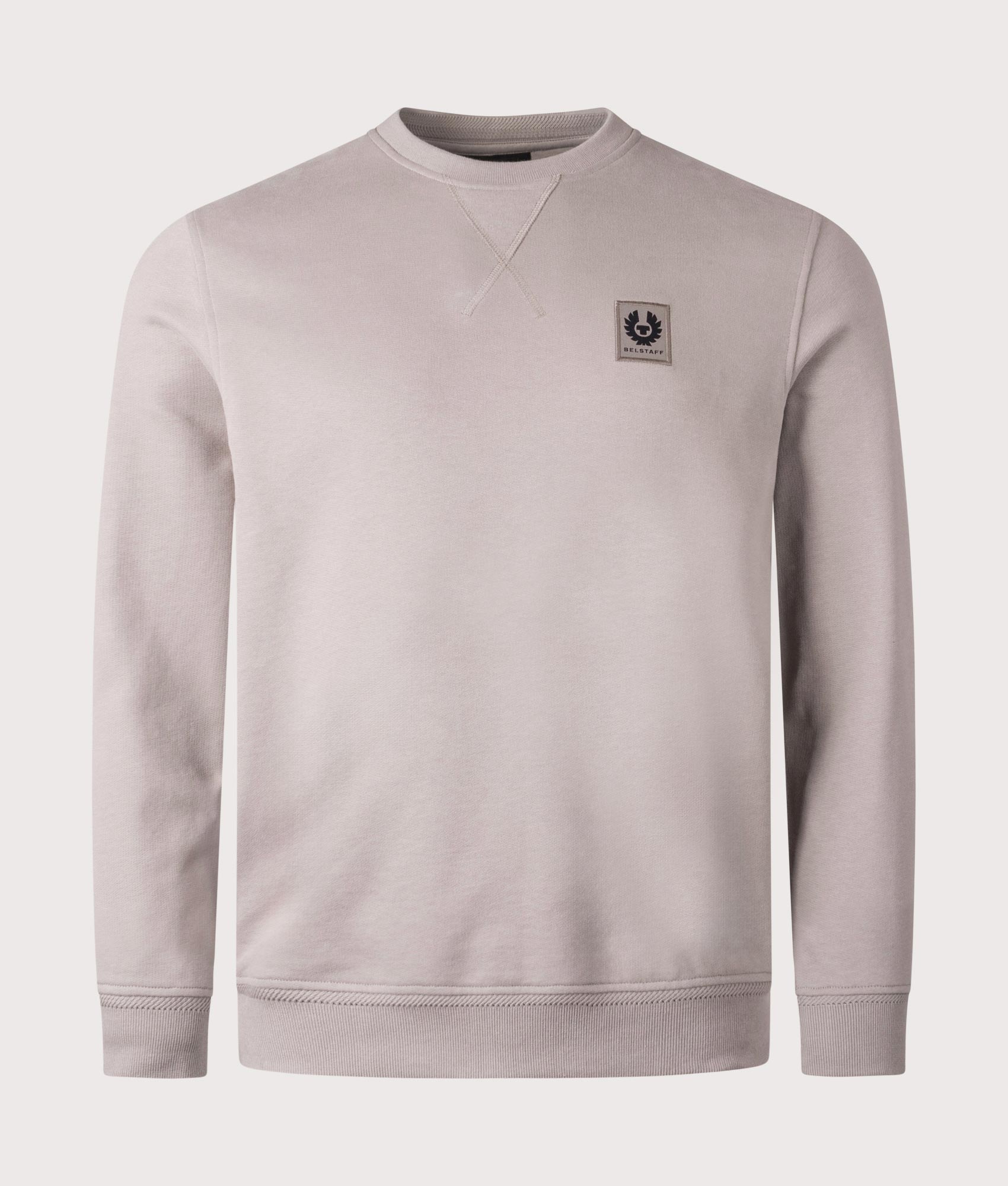 Belstaff Belstaff Sweatshirt in Pumice. Shot at EQVVS. Front shot. 
