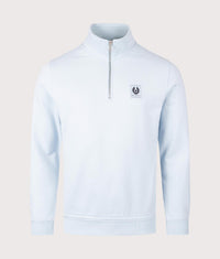 Belstaff Quarter Zip Sweatshirt: Sky Blue 