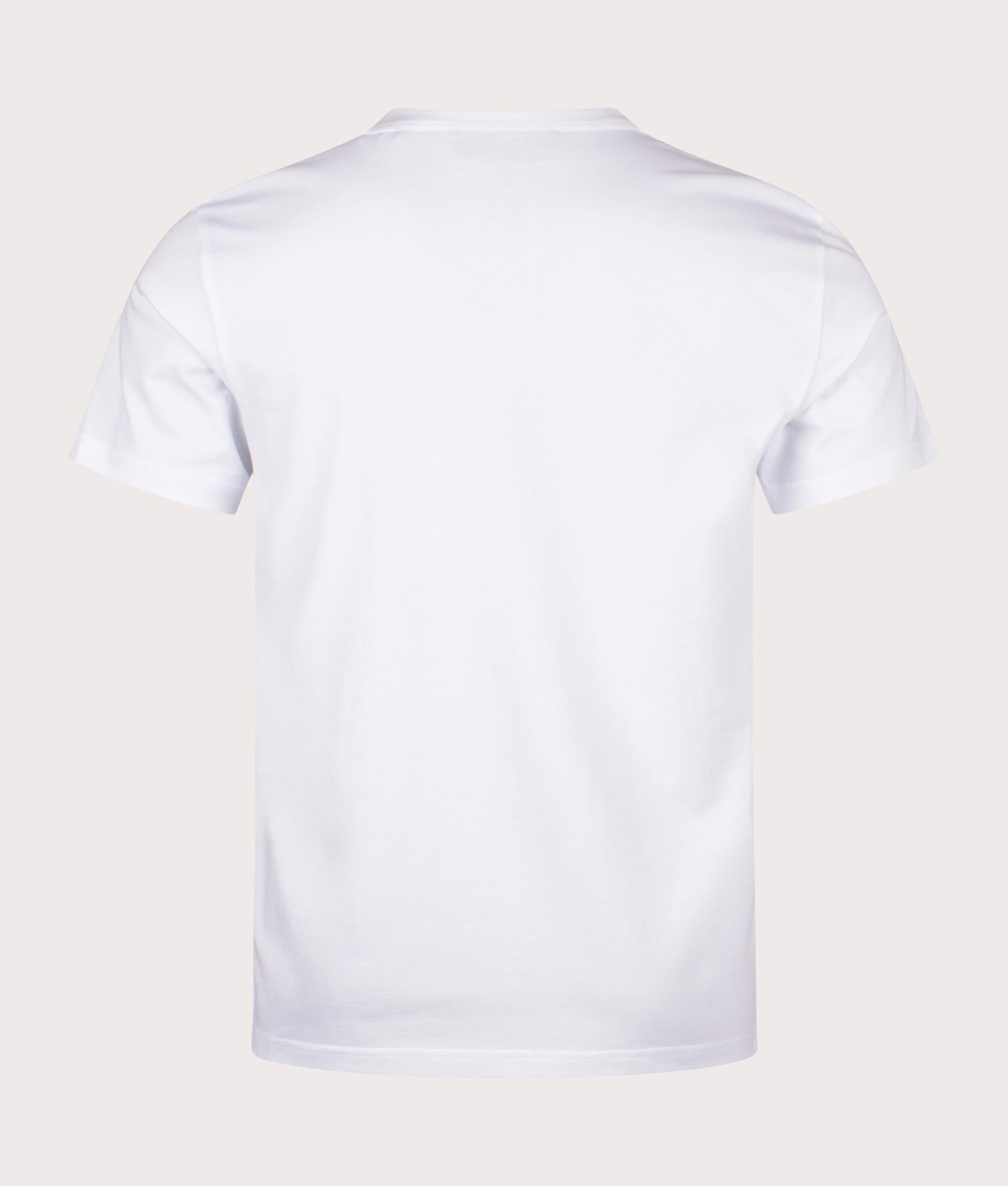 Belstaff Deconstructed Phoenix Graphic T-Shirt in white. EQVVS back Shot.