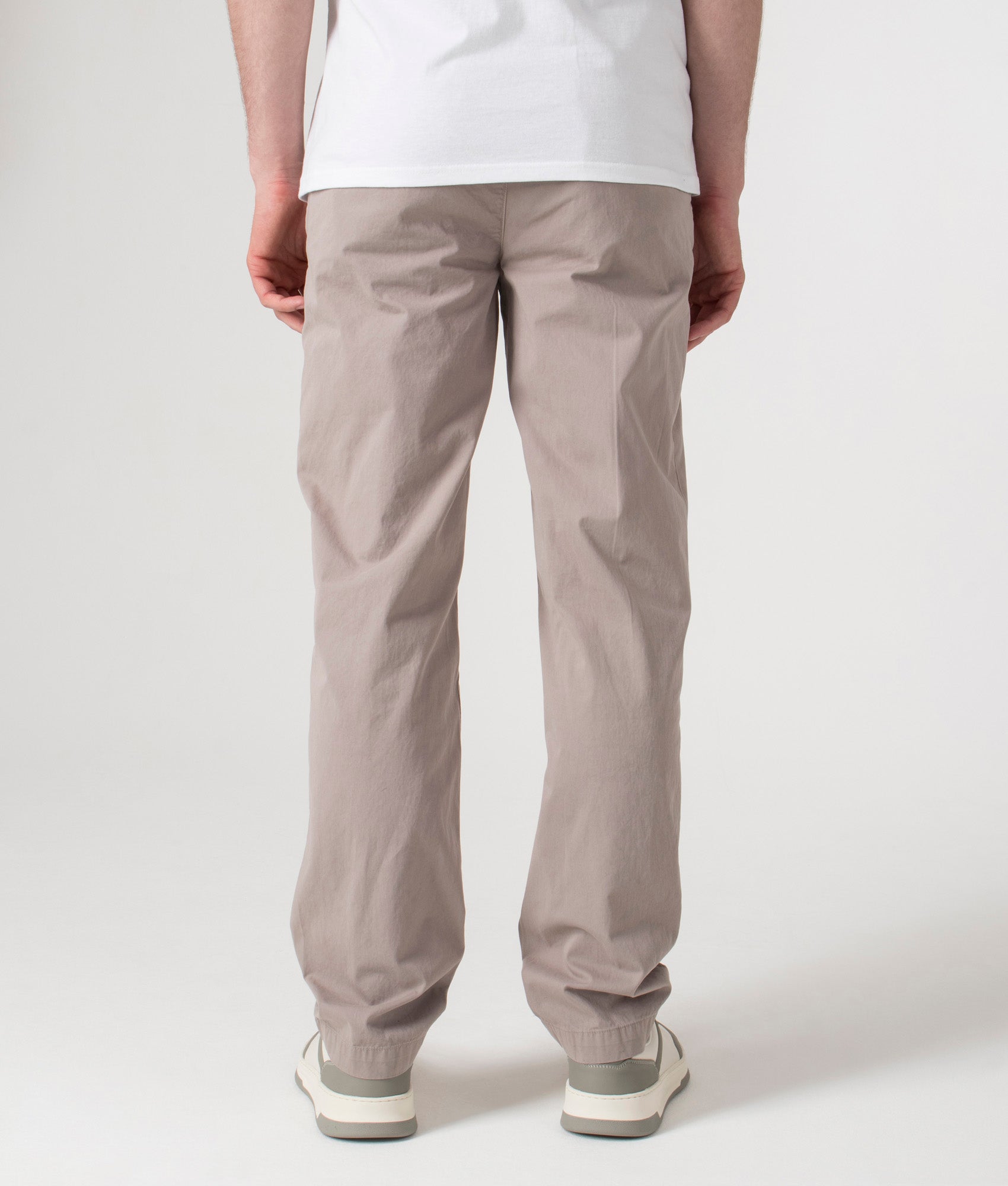 Belstaff Rally Trousers in Pumice Beige at EQVVS. Back Shot.