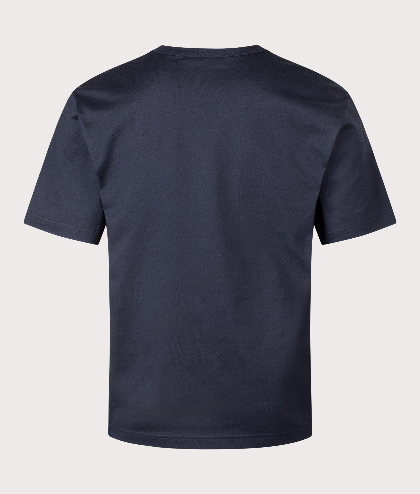 Belstaff Staple Logo T-Shirt in Dark Ink, 100% cotton at EQVVS. Back shot. 