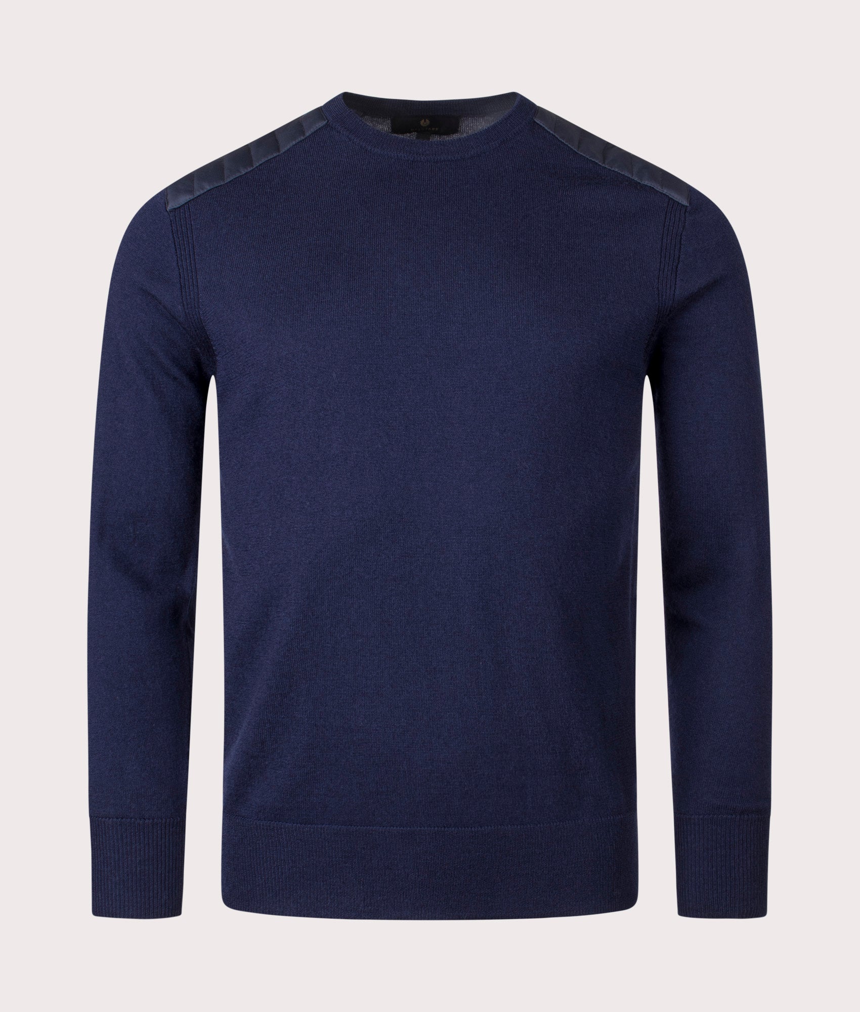 Kerrigan Crewneck Jumper in Dark Ink.  | Bestaff | Shot at EQVVS | Front shot 