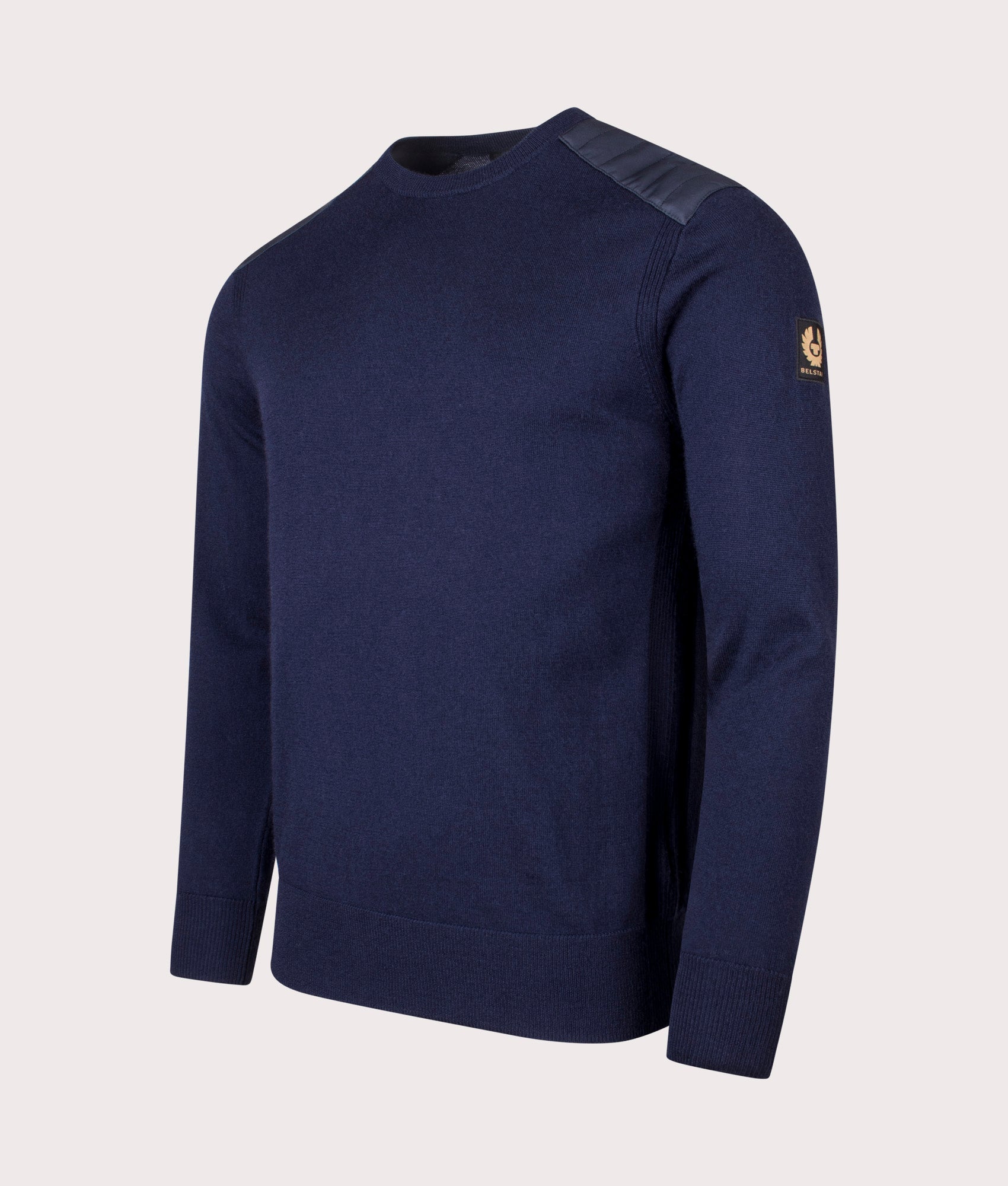 Kerrigan Crewneck Jumper in Dark Ink.  | Bestaff | Shot at EQVVS | Front angle shot