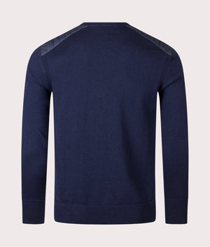 Kerrigan Crewneck Jumper in Dark Ink.  | Bestaff | Shot at EQVVS | Back shot