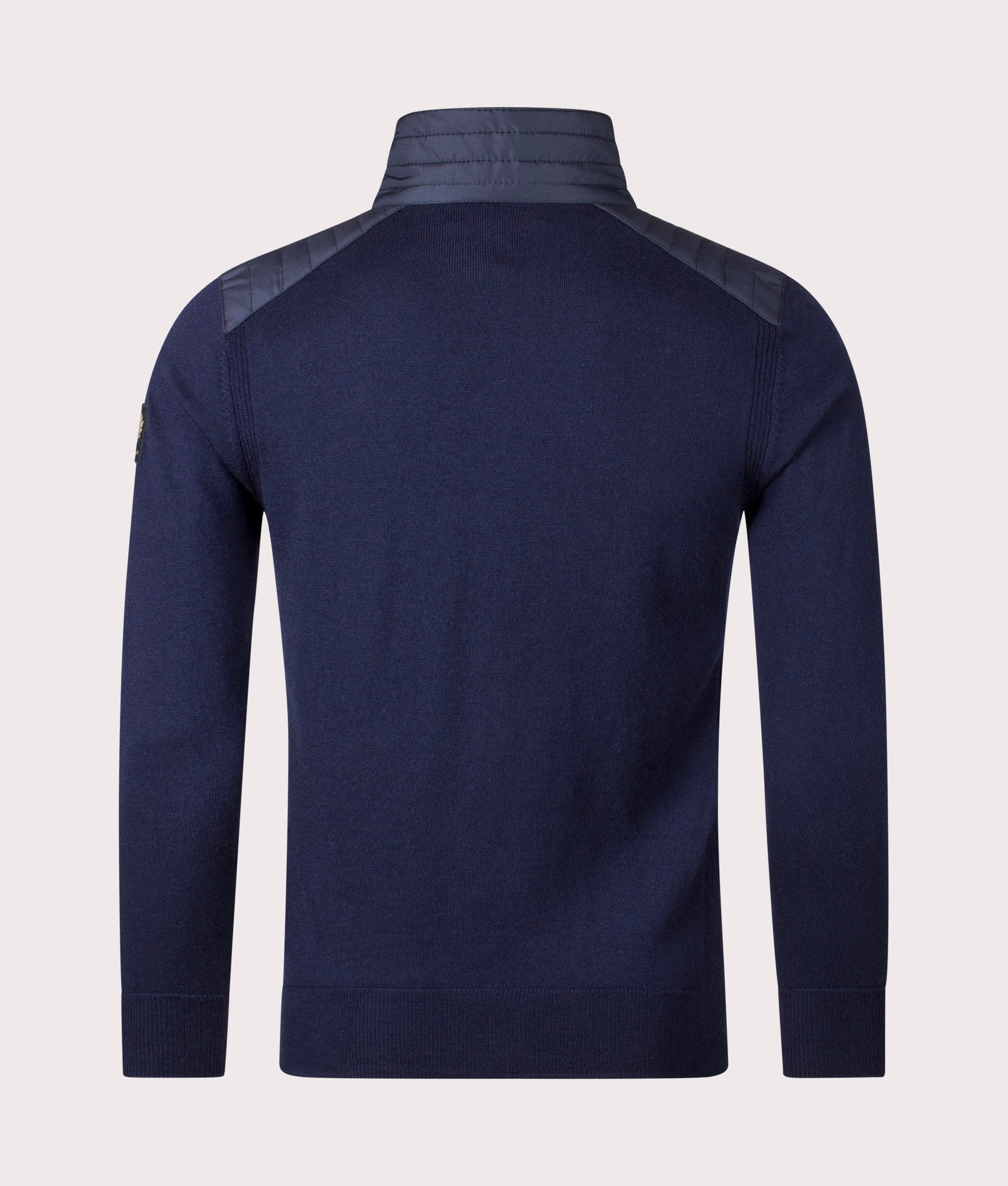 Kilmington Quarter Zip Jumper in Dark Ink.  | Bestaff | Shot at EQVVS | Back shot 