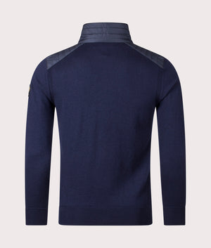 Kilmington Quarter Zip Jumper in Dark Ink.  | Bestaff | Shot at EQVVS | Back shot 