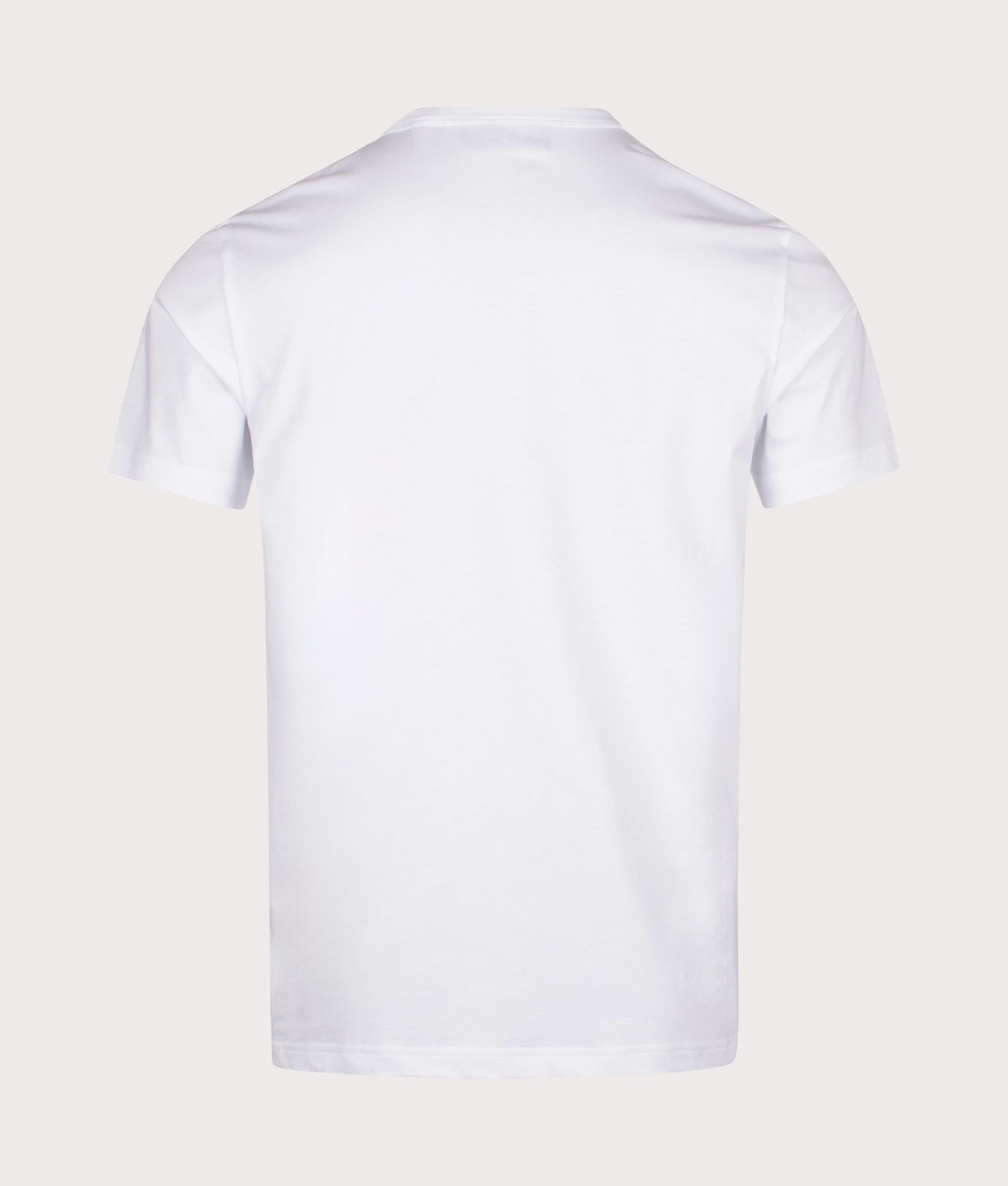 Belstaff Liquify Graphic T-Shirt in White, 100% cotton at EQVVS. Back shot. 