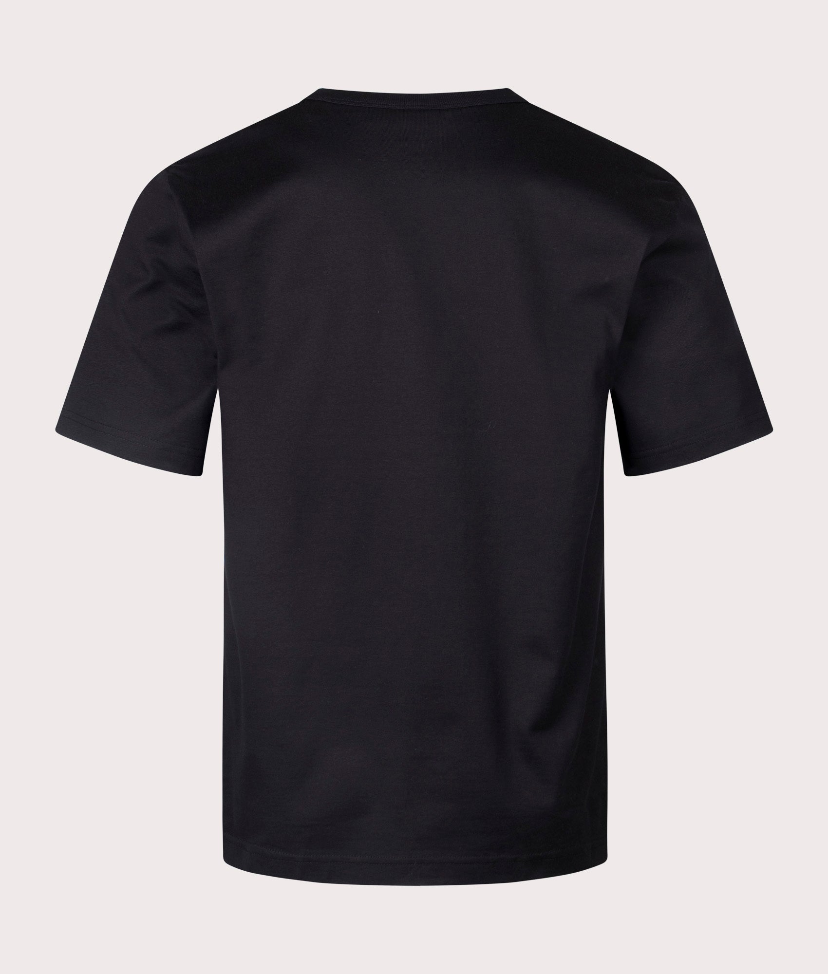 Belstaff Staple Logo T-Shirt in Black, 100% cotton at EQVVS. Back shot. 