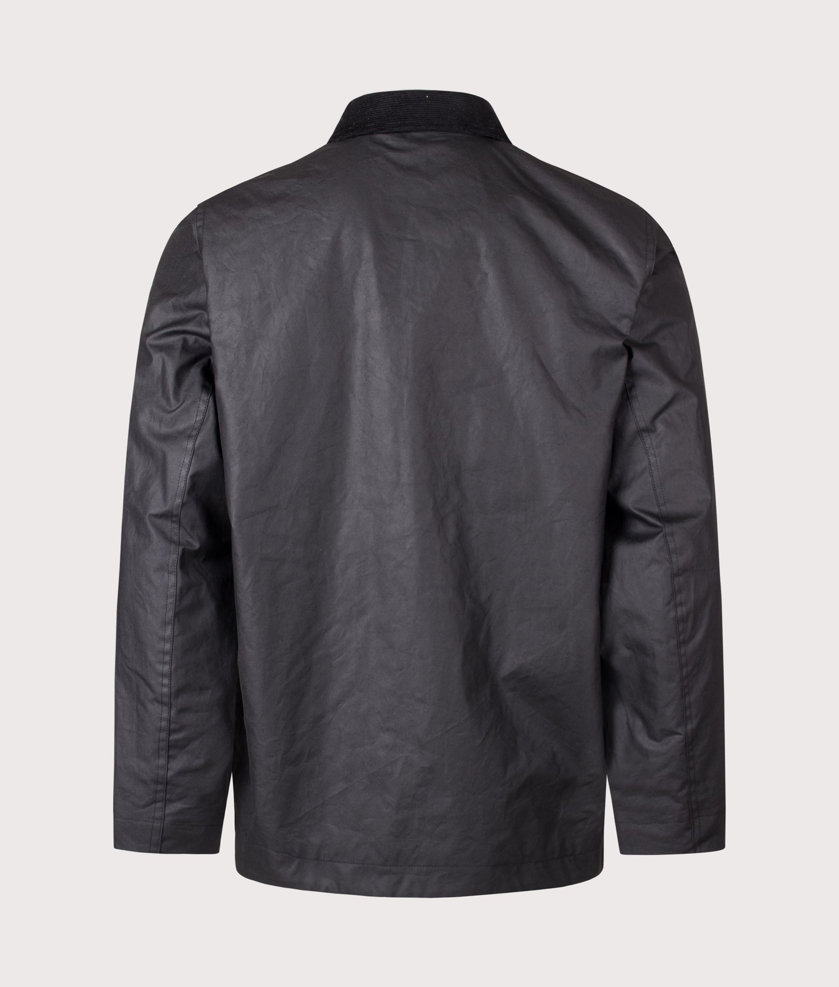 Belstaff Regular fit Incline Jacket in Black at EQVVS Menswear. Back shot.