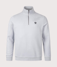 Belstaff Quarter Zip Sweatshirt: Quarry Blue 