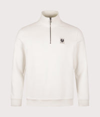 Belstaff Quarter Zip Sweatshirt: Silver Birch 