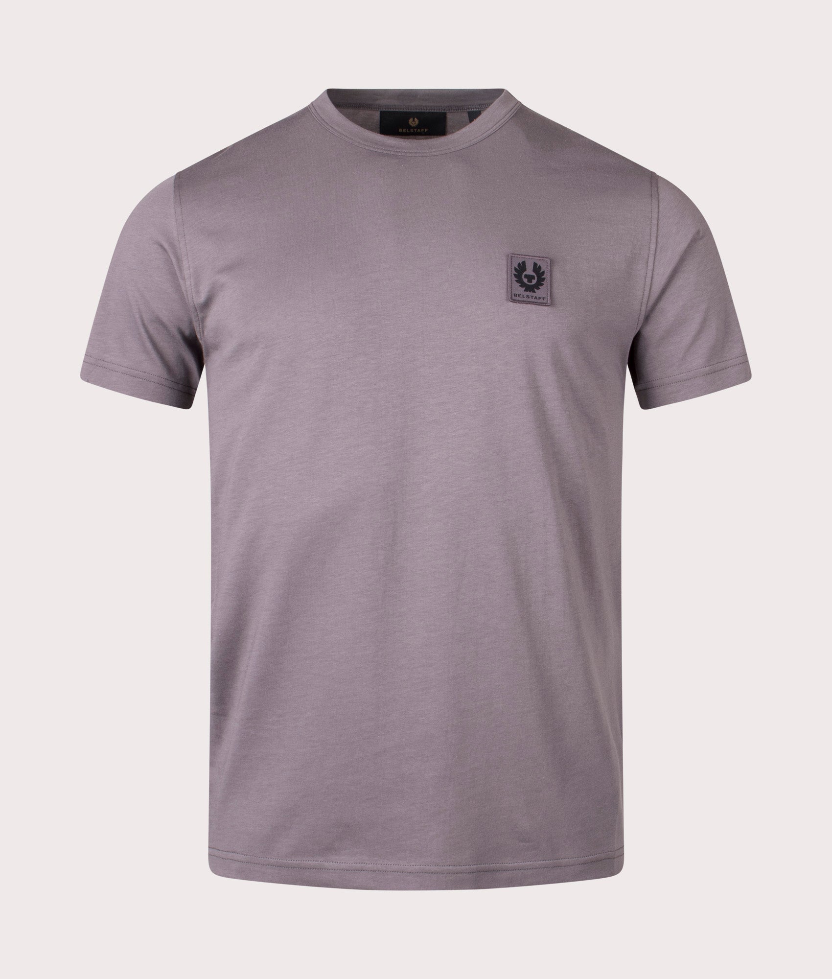 Belstaff T-Shirt in Tornado Grey at EQVVS Menswear. Front shot. 