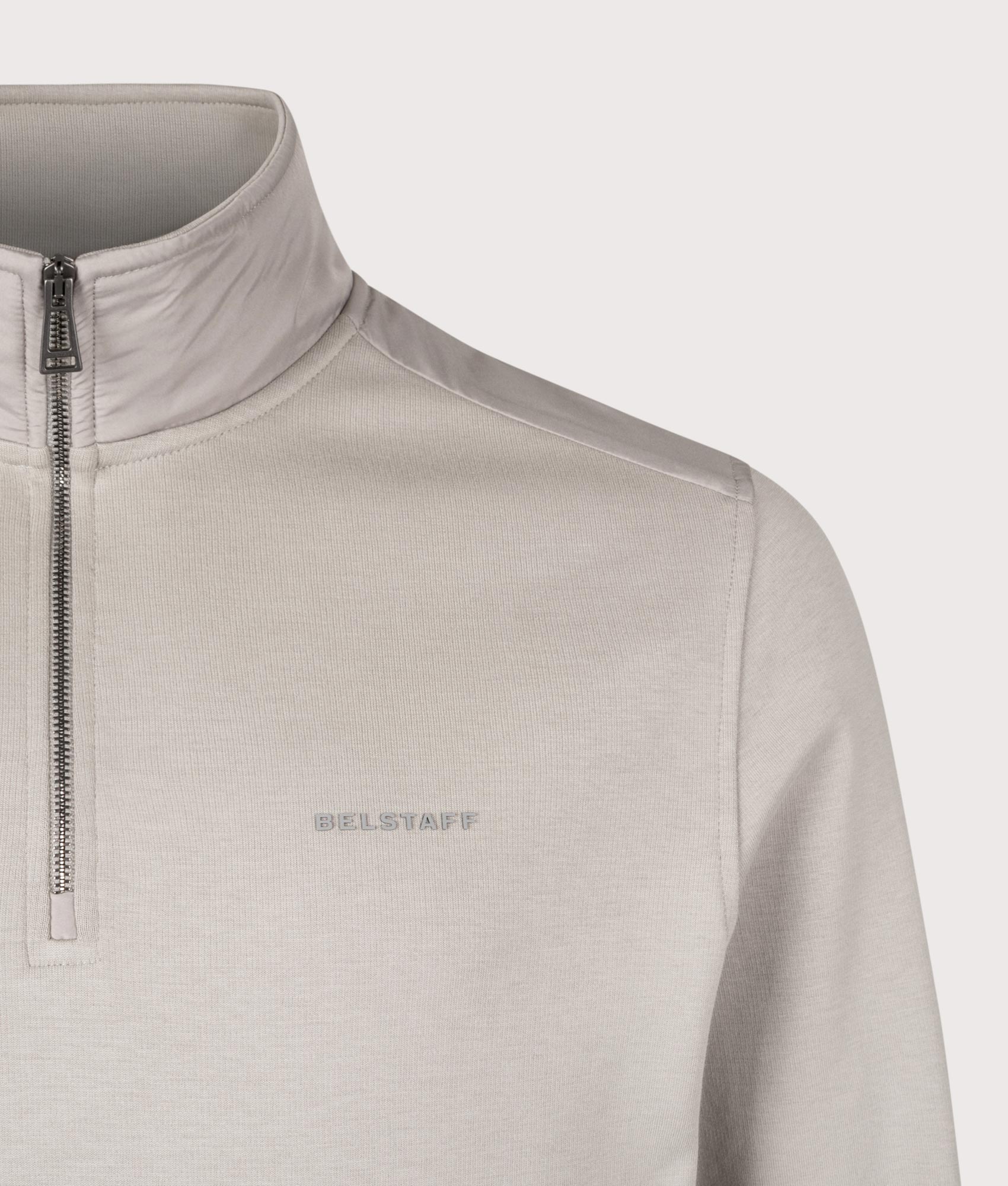 Alloy Quarter Zip Sweatshirt. Shot by EQVVS. Detail shot
