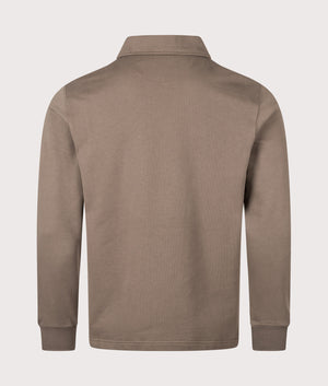 Curator Collared Sweatshirt in Major Brown | Supima Cotton Blend | Belstaff | EQVVS | Back shot 