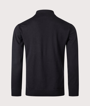 Kyle Polo Shirt in lack. 100% Wool | Fred Perry | Shot at EQVVS | Back shot