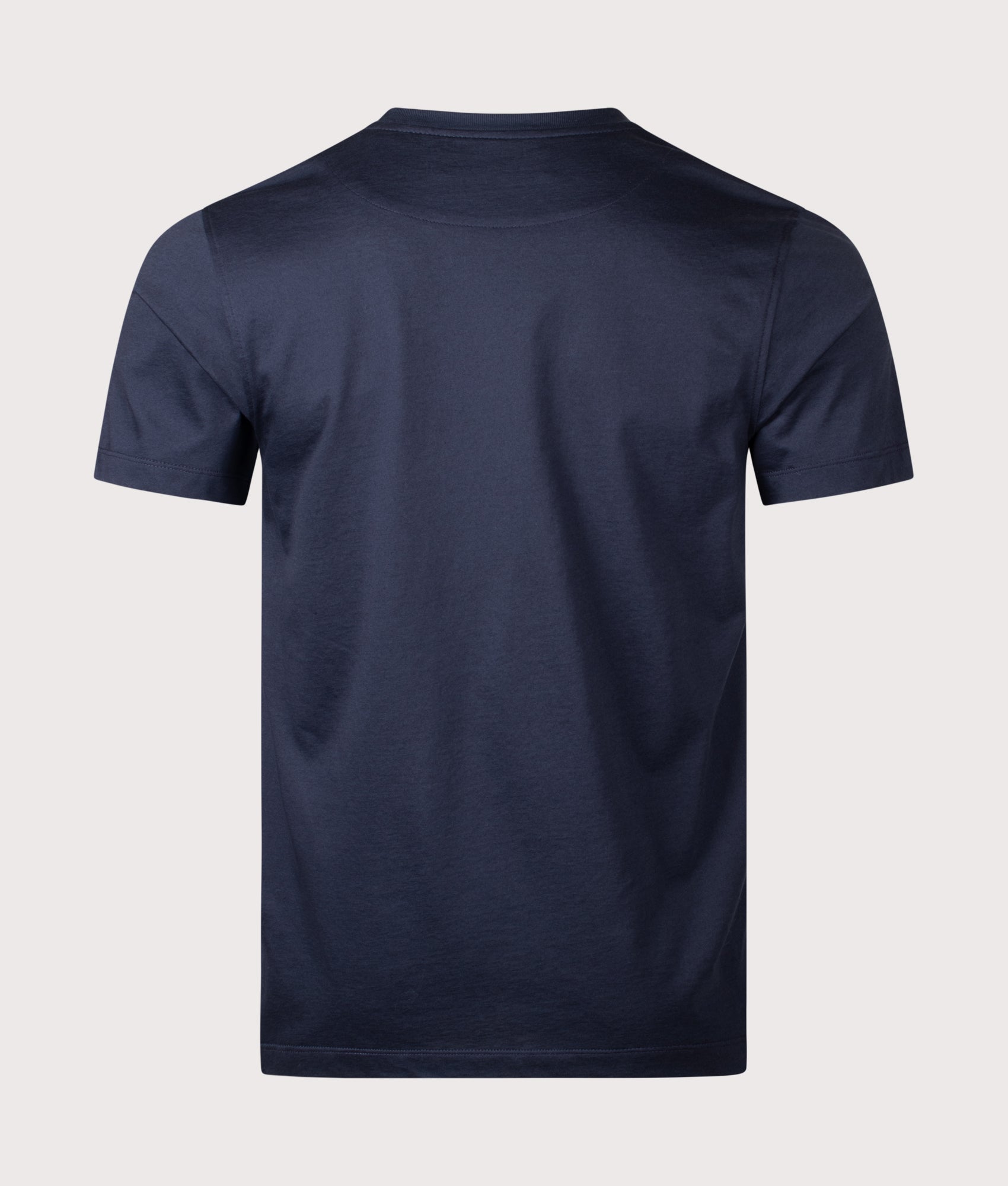 Belstaff Steel T-Shirt in Dark Ink at EQVVS Menswear. Back shot.