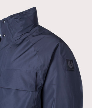 Force Jacket in Dark Ink.  | Belstaff | Shot at EQVVS | Angle detail shot 
