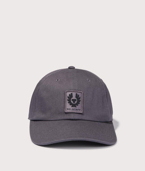 Belsatff, Phoenix Logo Cap, Tornado grey, Eqvvs Menswear, front angle 