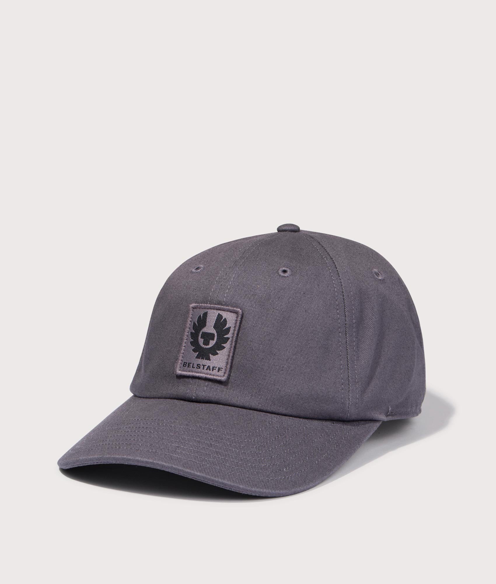 Belsatff, Phoenix Logo Cap, Tornado grey, Eqvvs Menswear, side angle
