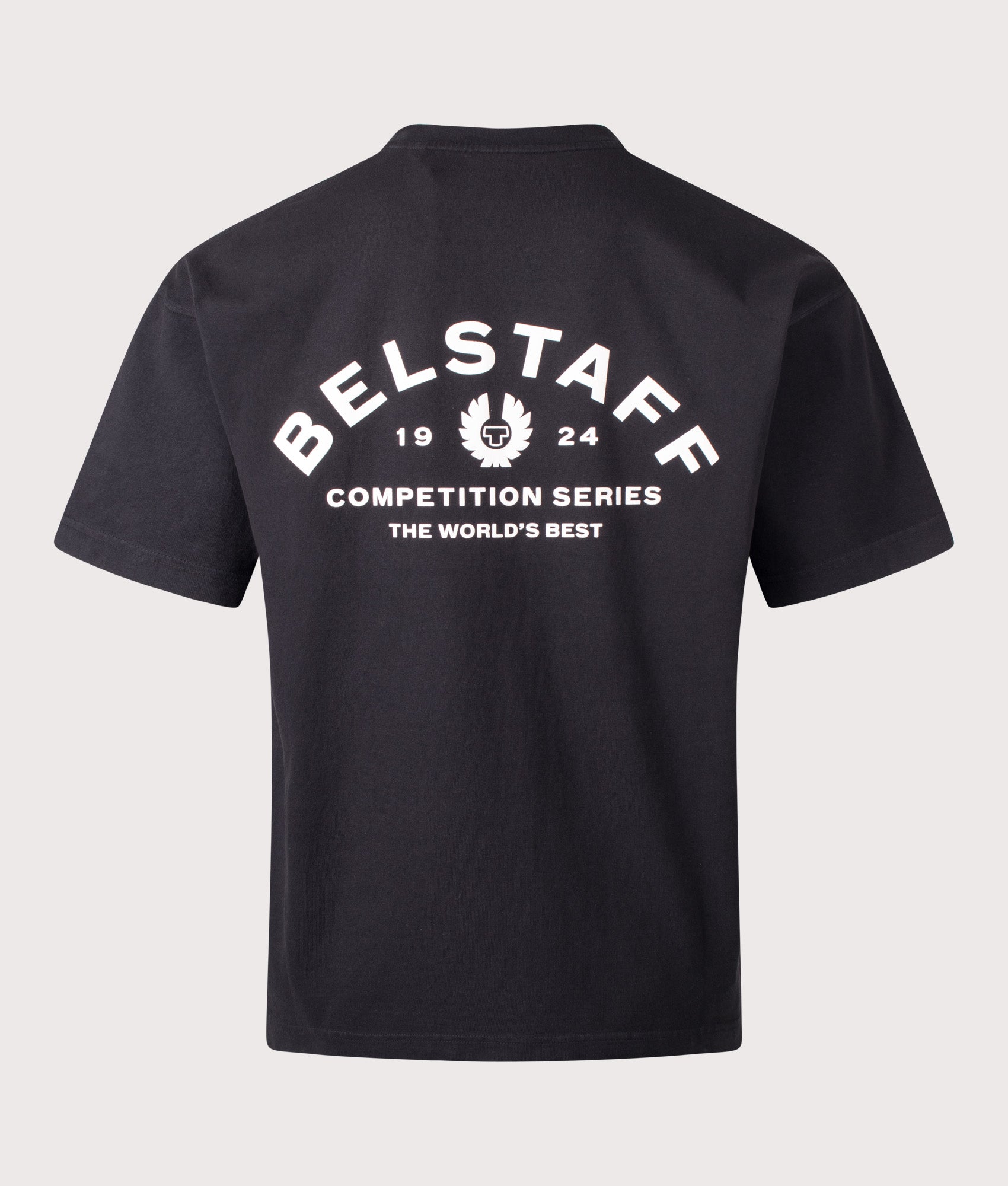 Competition T-Shirt in Black by Belstaff. Shot by EQVVS. Back Shot.