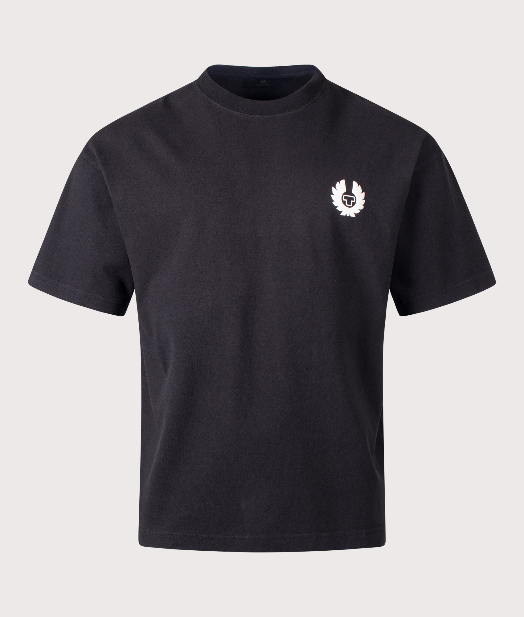 Competition T-Shirt in Black by Belstaff. Shot by EQVVS. Front Shot.