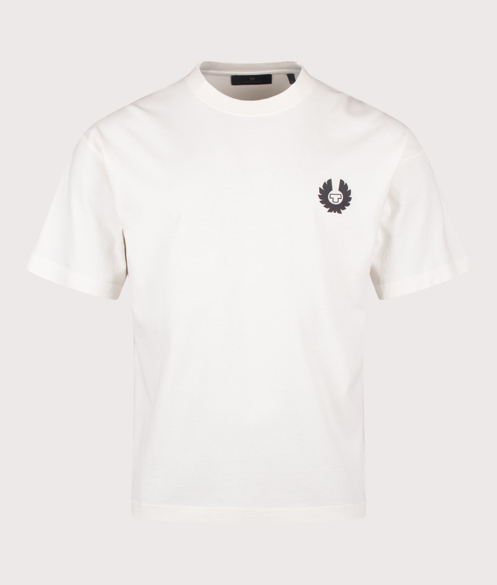 Competition T-Shirt in Chalk by Belstaff. Shot by EQVVS. Front shot.