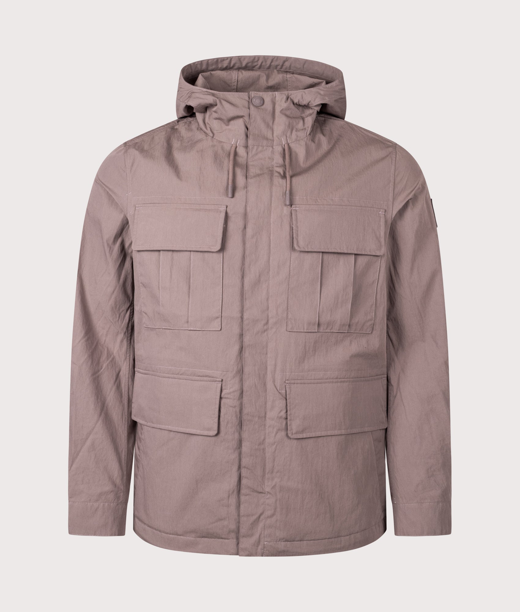 Belstaff Cargo Jacket in Asphalt at EQVVS Menswear. Front shot.
