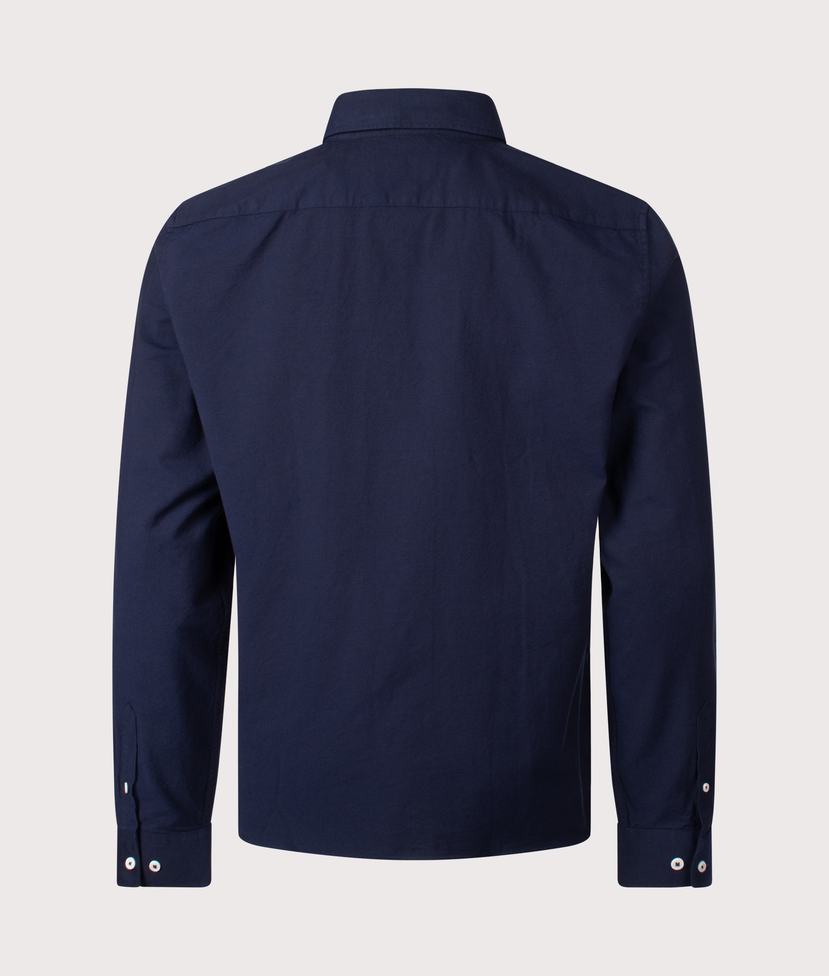 Belstaff Slim Fit Street Shirt in Dark Ink at EQVVS Menswear.  Back shot.