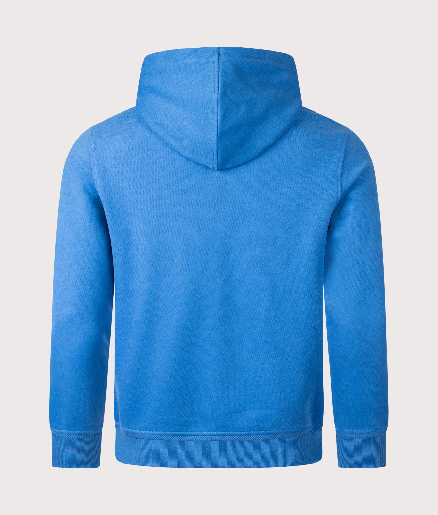 Belstaff Hoodie in Marine Blue at EQVVS Menswear. Back shot.