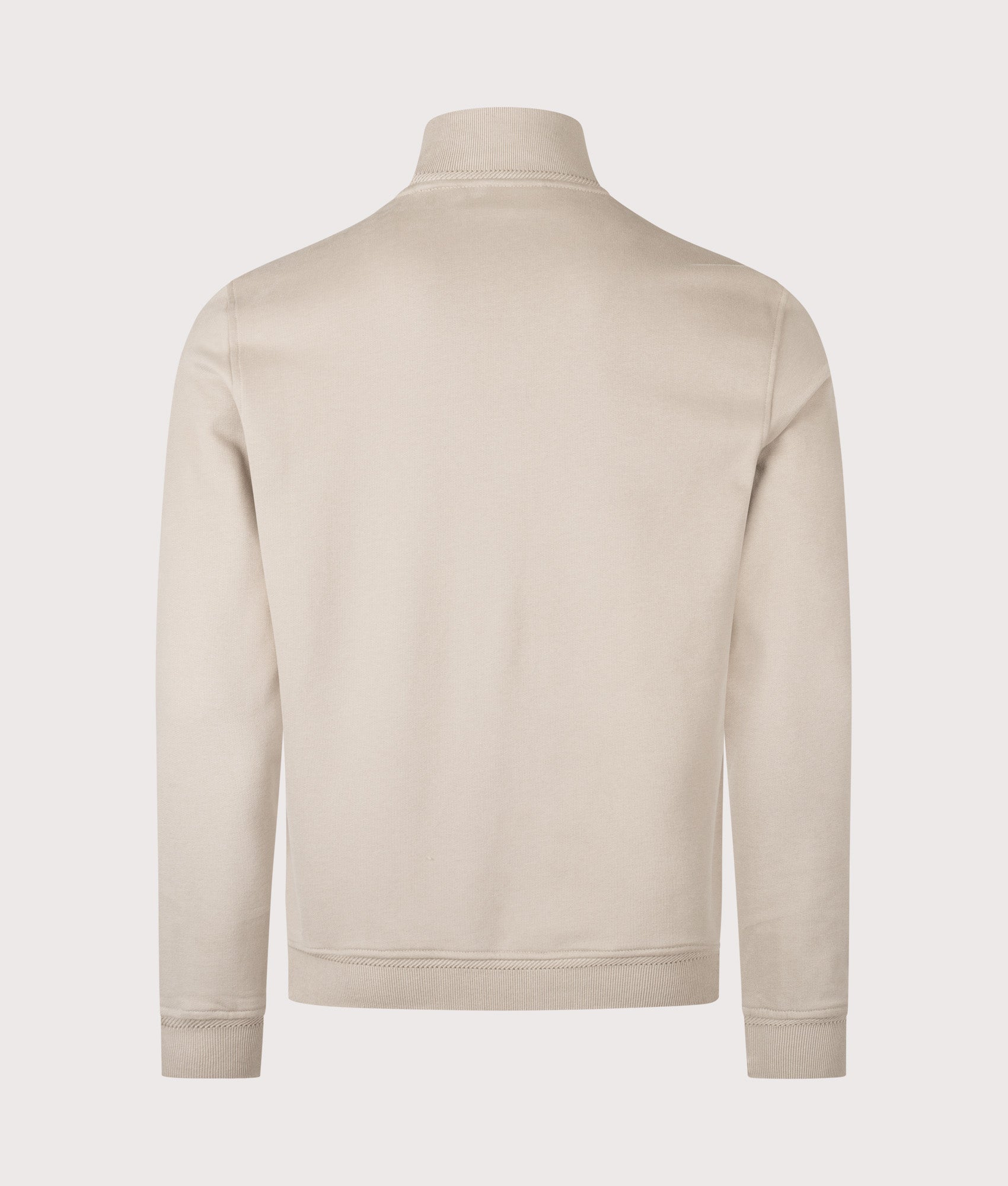 Full Zip Sweatshirt in Dark Sand | 100% Cotton | Belstaff | EQVVS | Back shot 