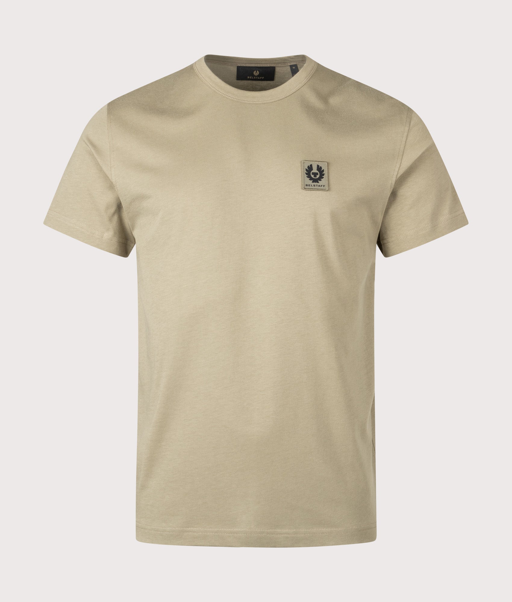 T-Shirt in Fatigue Green | 100% Cotton | Belstaff | EQVVS | Front shot 