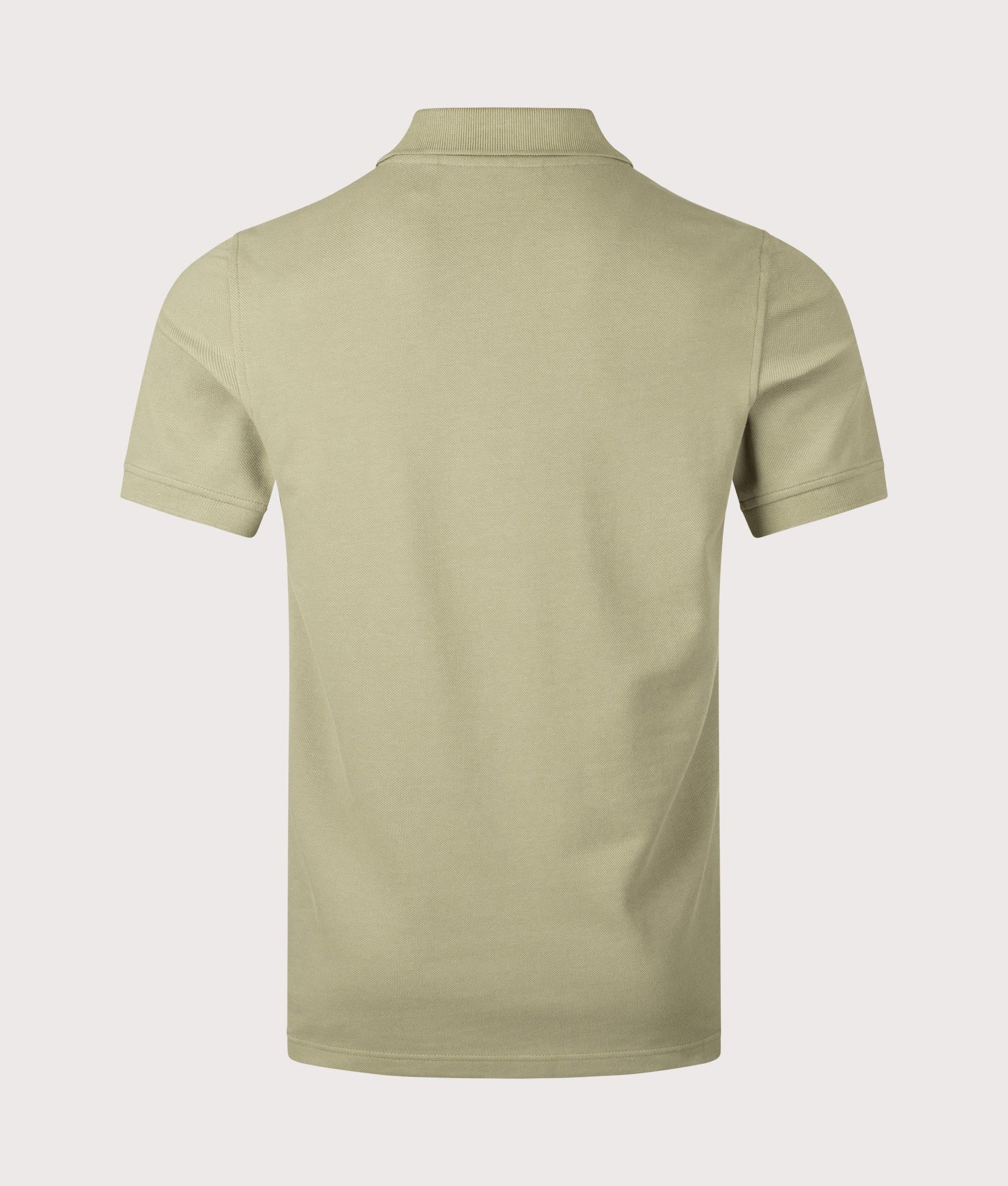 Belstaff Polo Shirt in Fatigue Green at EQVVS Menswear. Back shot.