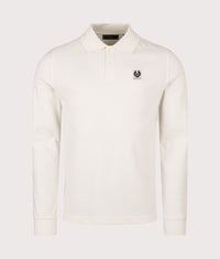 Belstaff Long Sleeved Polo Shirt: Silver Birch 