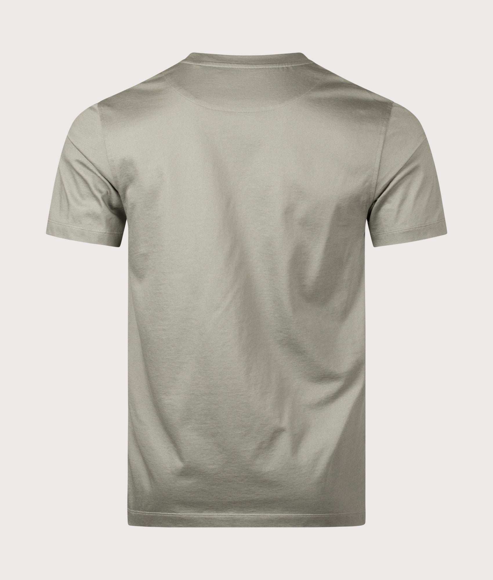 Belstaff Steel T-Shirt in Lichen at EQVVS Menswear. Back shot.