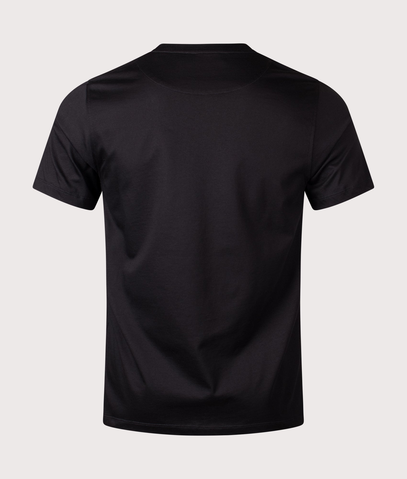 Belstaff Steel T-Shirt in Black at EQVVS Menswear. Back shot.