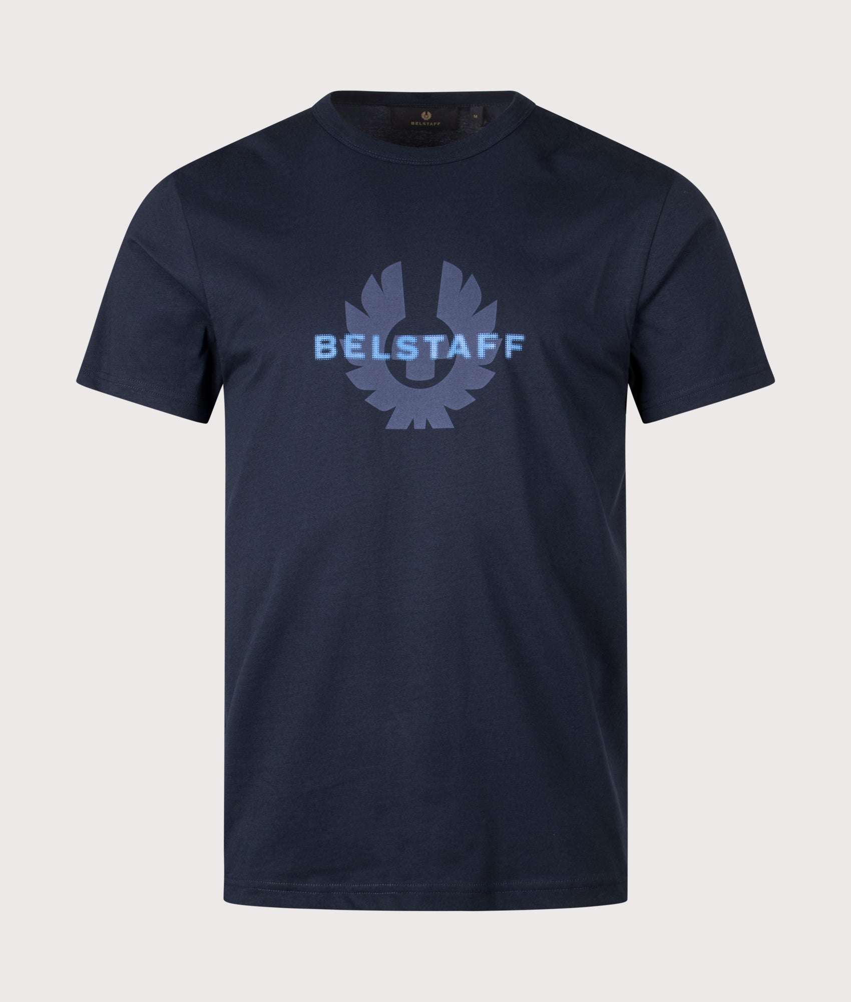 Belstaff Surface T-Shirt in Dark Ink at EQVVS Menswear. Front shot.