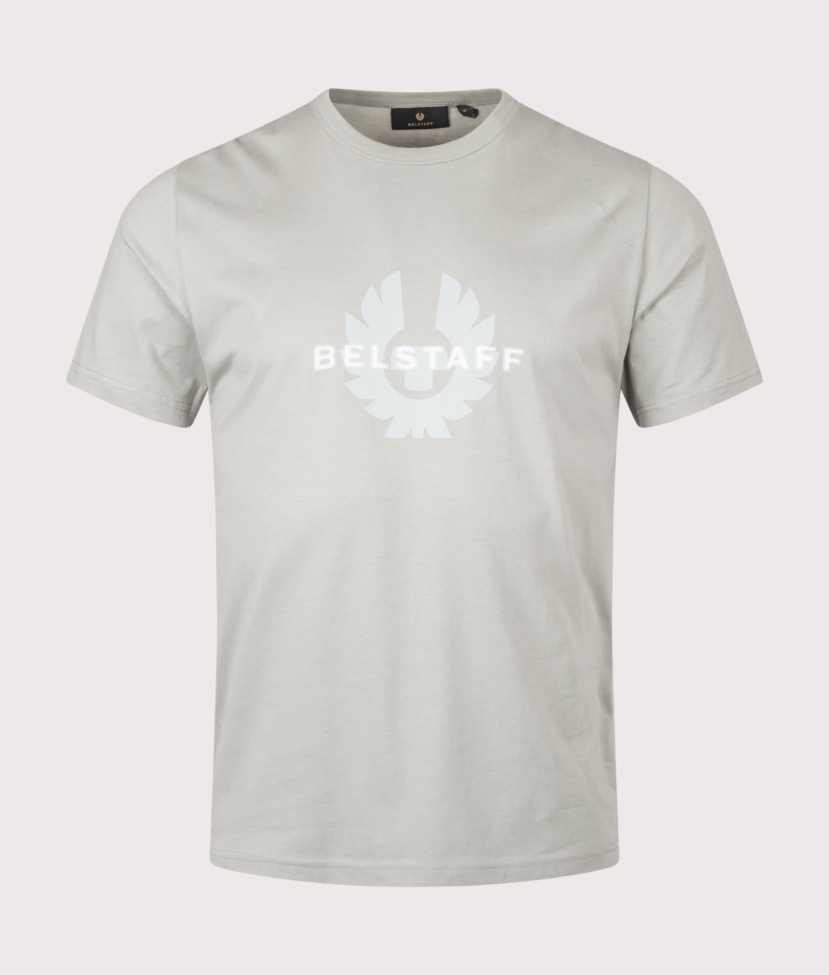 Belstaff surface T-Shirt in Lichen at EQVVS Menswear. Front shot.