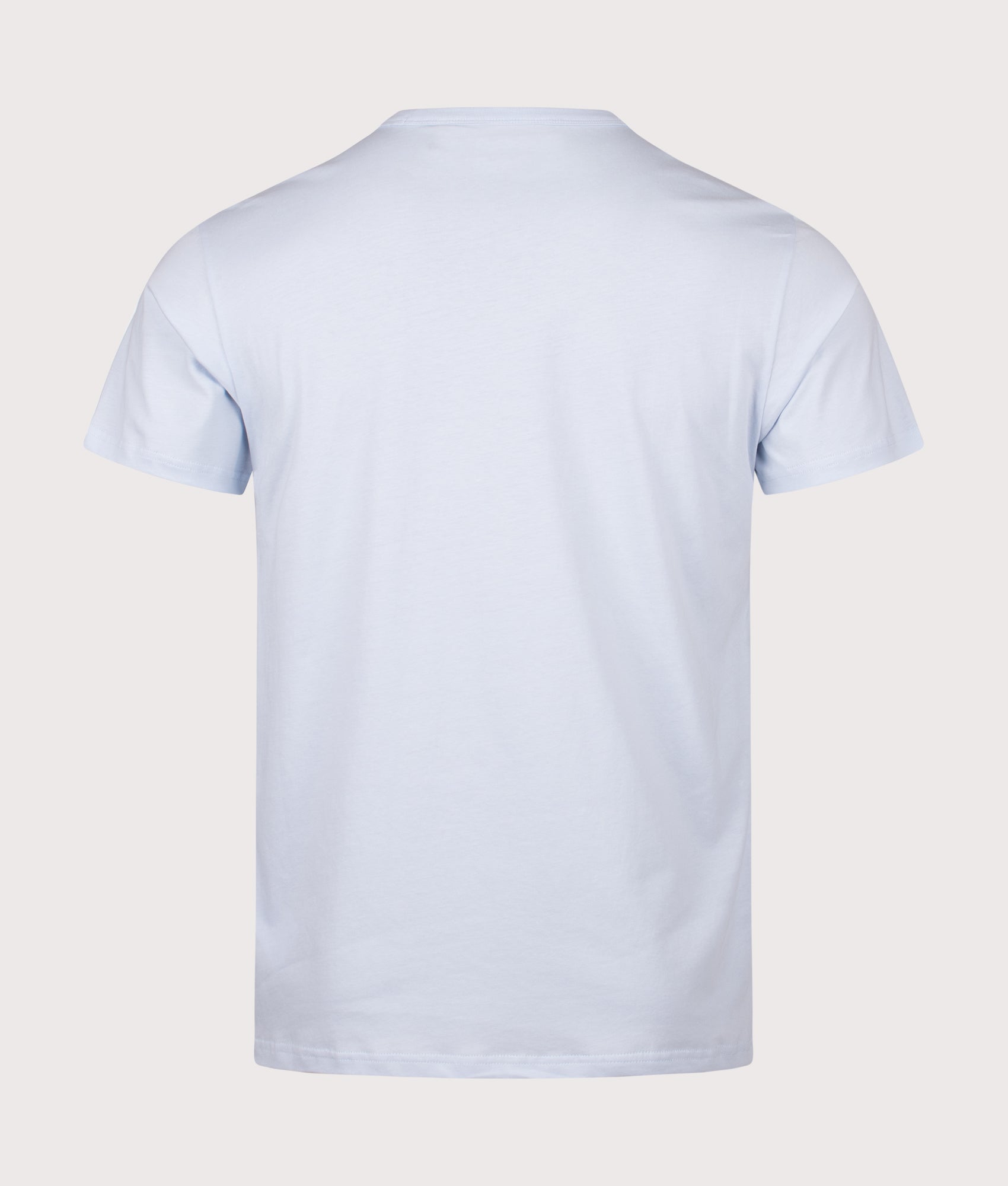Belstaff Surface T-Shirt in Sky Blue at EQVVS Menswear. Back shot.