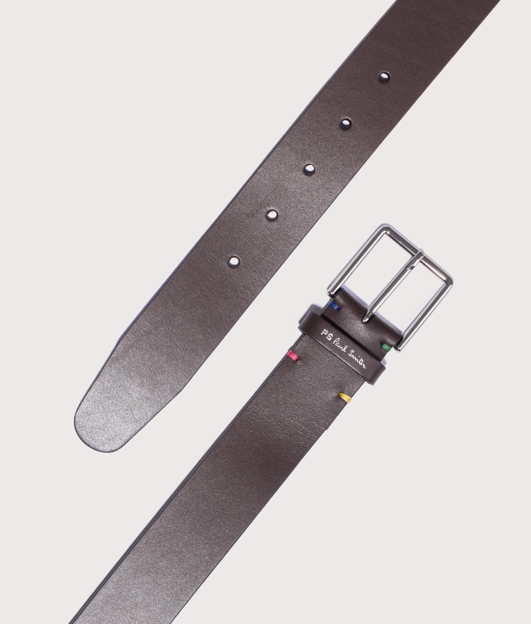 Colour stitch Belt - Chocolate - PS Paul Smith - EQVVS