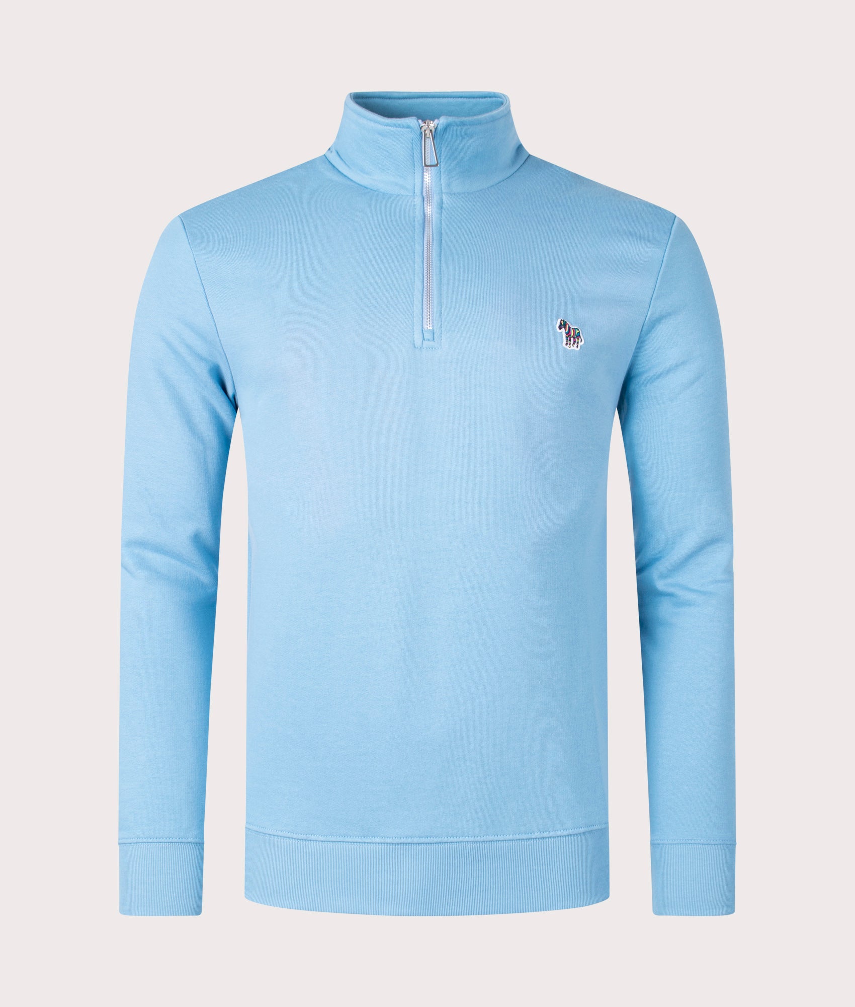Quarter-Zip-Zebra-Logo-Sweatshirt-Blue-PS-Paul-Smith-EQVVS