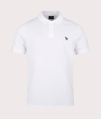 Zebra Logo Polo Shirt: 01 White 