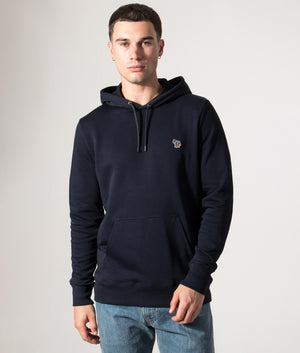 Zebra-Logo-Hoodie-Very-Dark-Navy-PS-Paul-Smith-EQVVS-Front-Model-Shot 