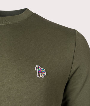 Zebra-Logo-Sweatshirt-Military-Green-PS-Paul-Smith-EQVVS