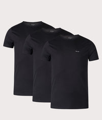 3 Pack Logo Lounge T-Shirts: 79 Black/Black/Black 