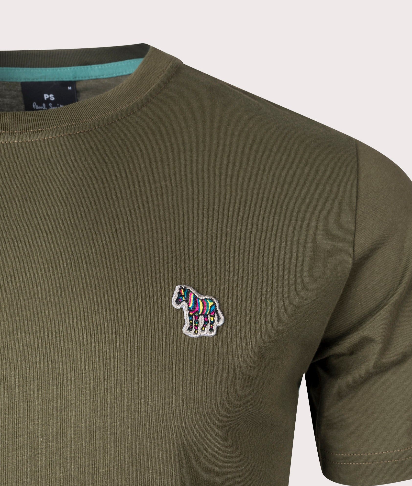 Zebra-Logo-T-Shirt-Military-Green-PS-Paul-Smith-EQVVS