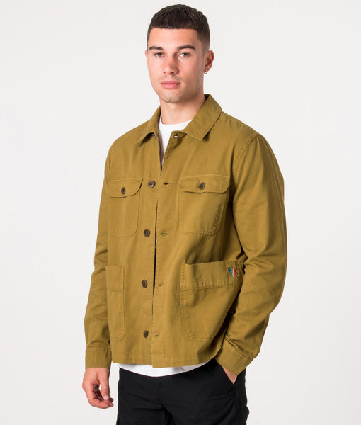 Broad Stripe Zebra Overshirt Khaki | PS Paul Smith | EQVVS